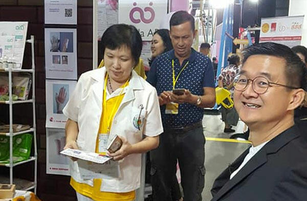 ออกบูธให้คำแนะนำและคำปรึกษาด้านการดูแลสุขภาพในงาน Thailand Social Expo 2019